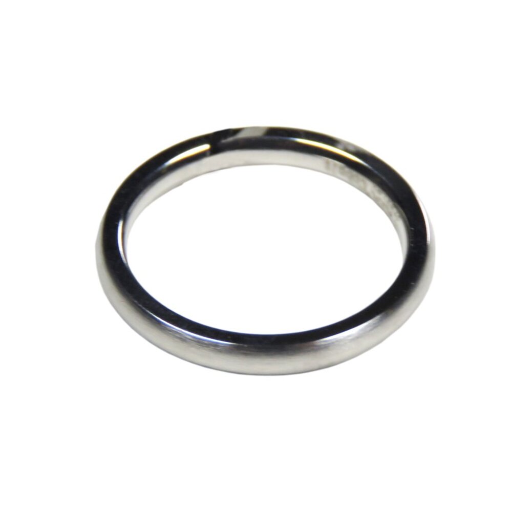 Inox Men's Stainless Steel Round Ring, Size 10